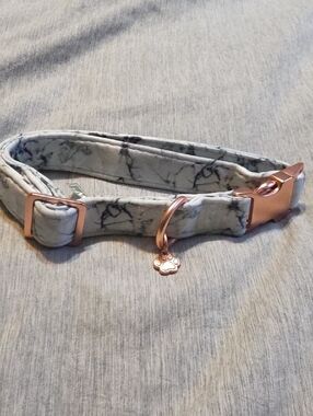 Top Paw Marble-Print Key & Card Holder with Rose Gold Hardware